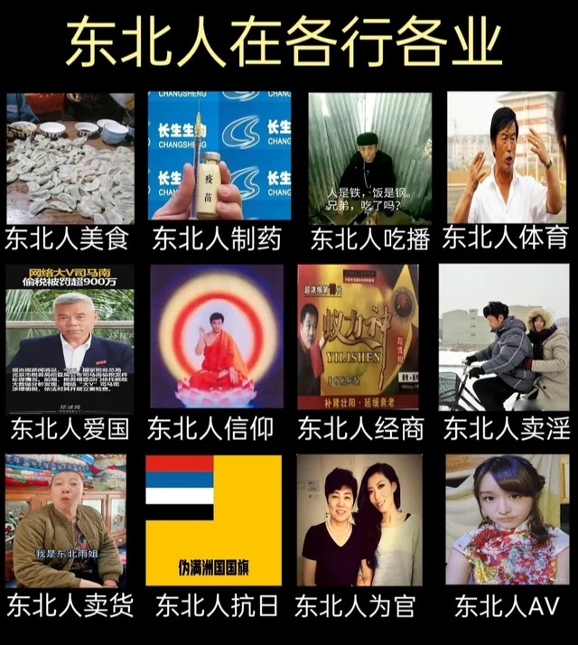 东北人在各行各业